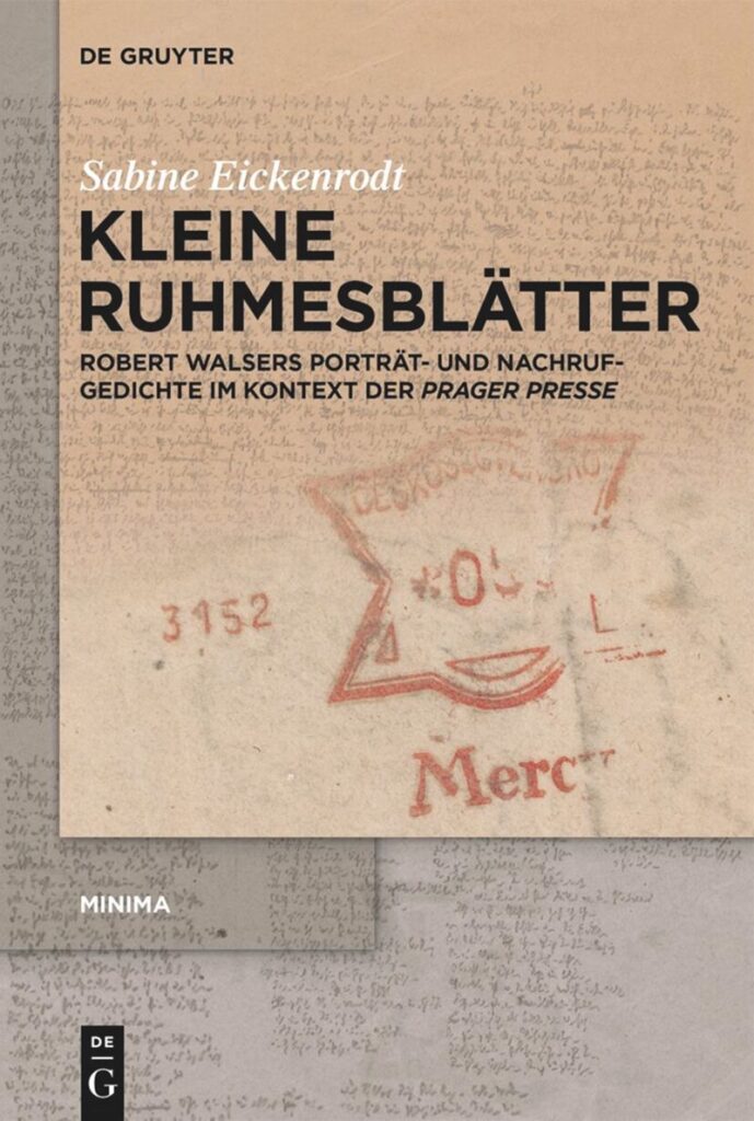 Buchcover von dem Band Kleine Ruhmesblätter von Sabine Eickenrodt